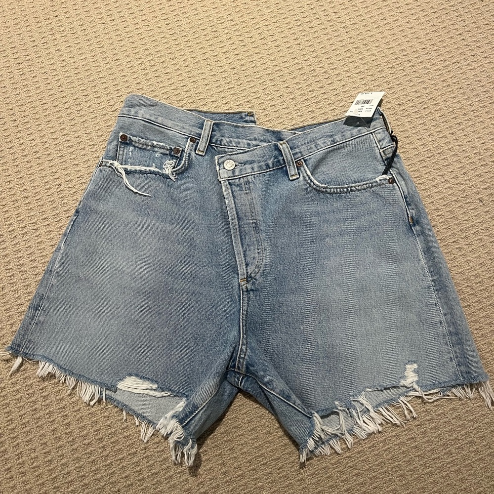 Agolde Criss Cross Shorts